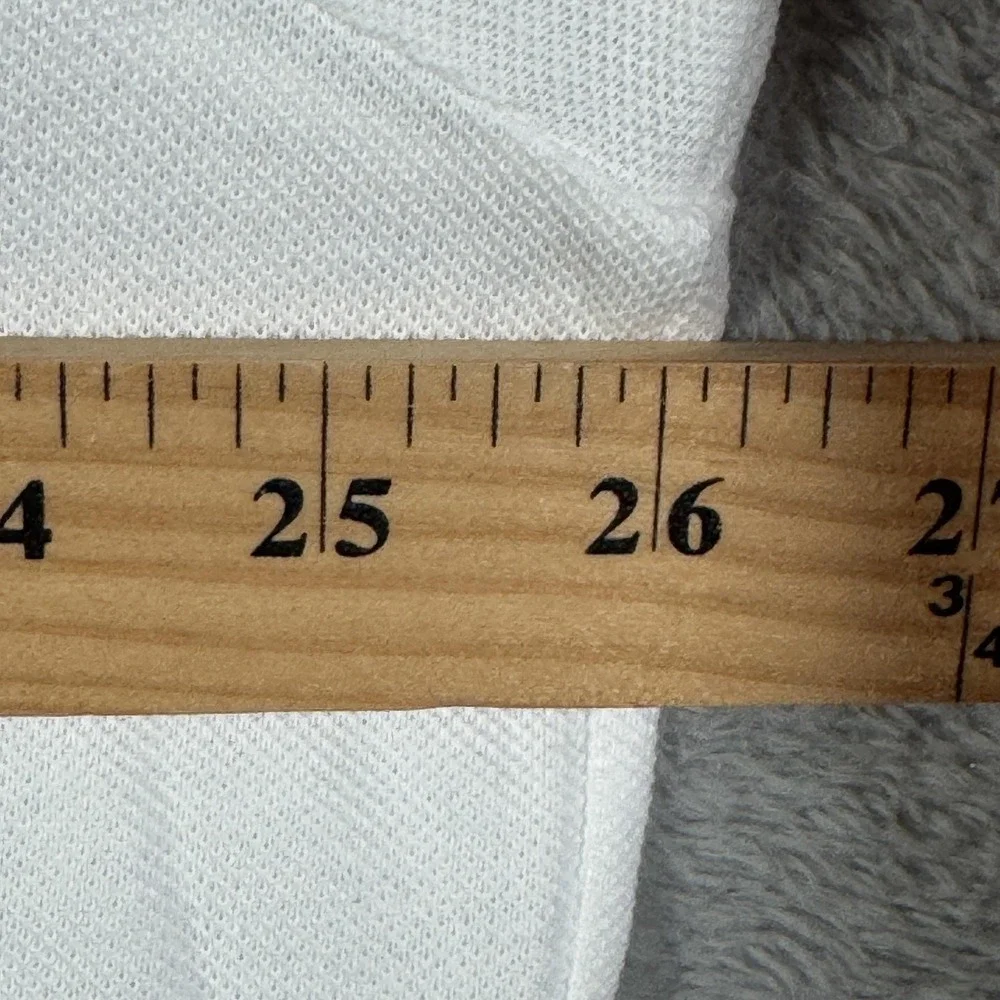 Lacoste Polo Shirt Mens 3XL 8 White Regular Fit Pique Cotton Short Sleeve - Picture 7 of 10